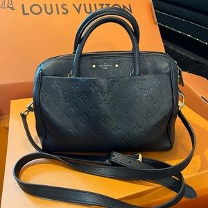 COPY - Louis Vuitton Speedy Bandouliere 25 Nm Black Monogram Empreinte Leather